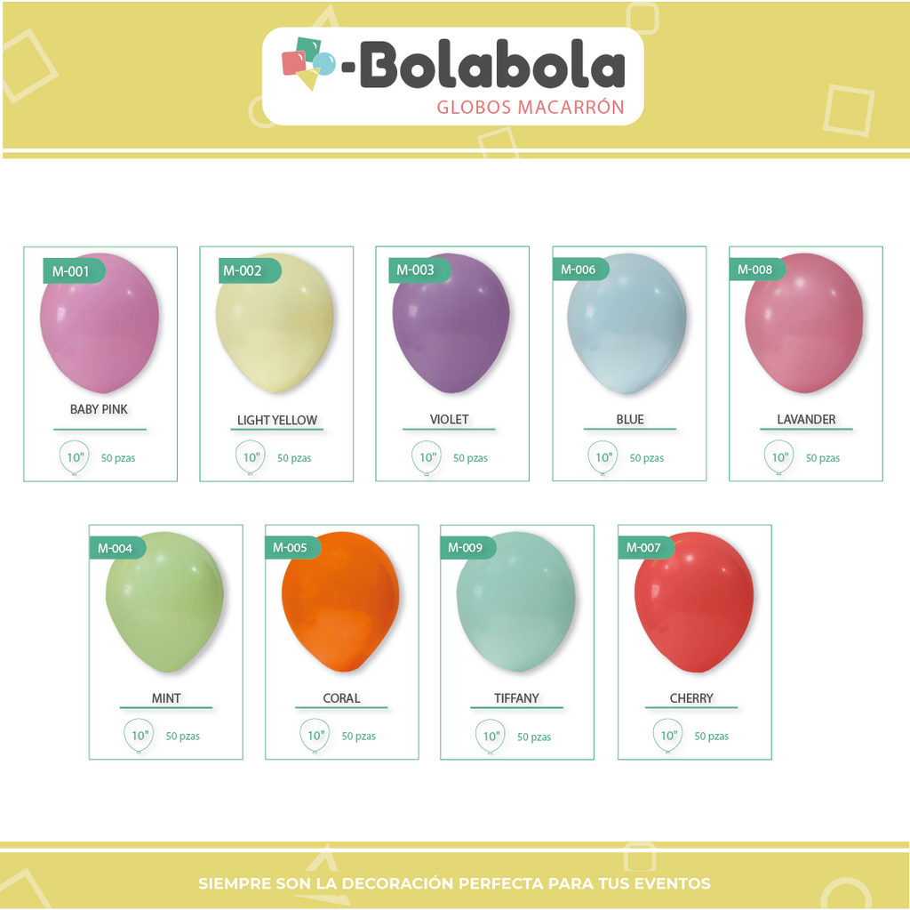Globo Macaron Pastel - BolaBola®