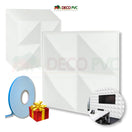 PANEL 3D - Pirámide S020 / 10pzas / 50*50cmBLANCO MATE/WHITE