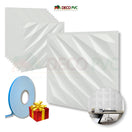 PANEL 3D -Diagonal S120 / 10pzas / 50*50cmBLANCO MATE/WHITE