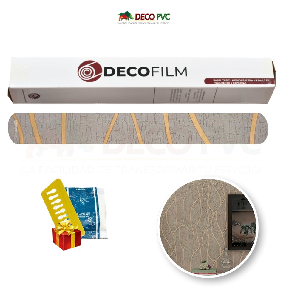 Papel Tapiz Ondas - DECOFILM®ONDAS WISKEY