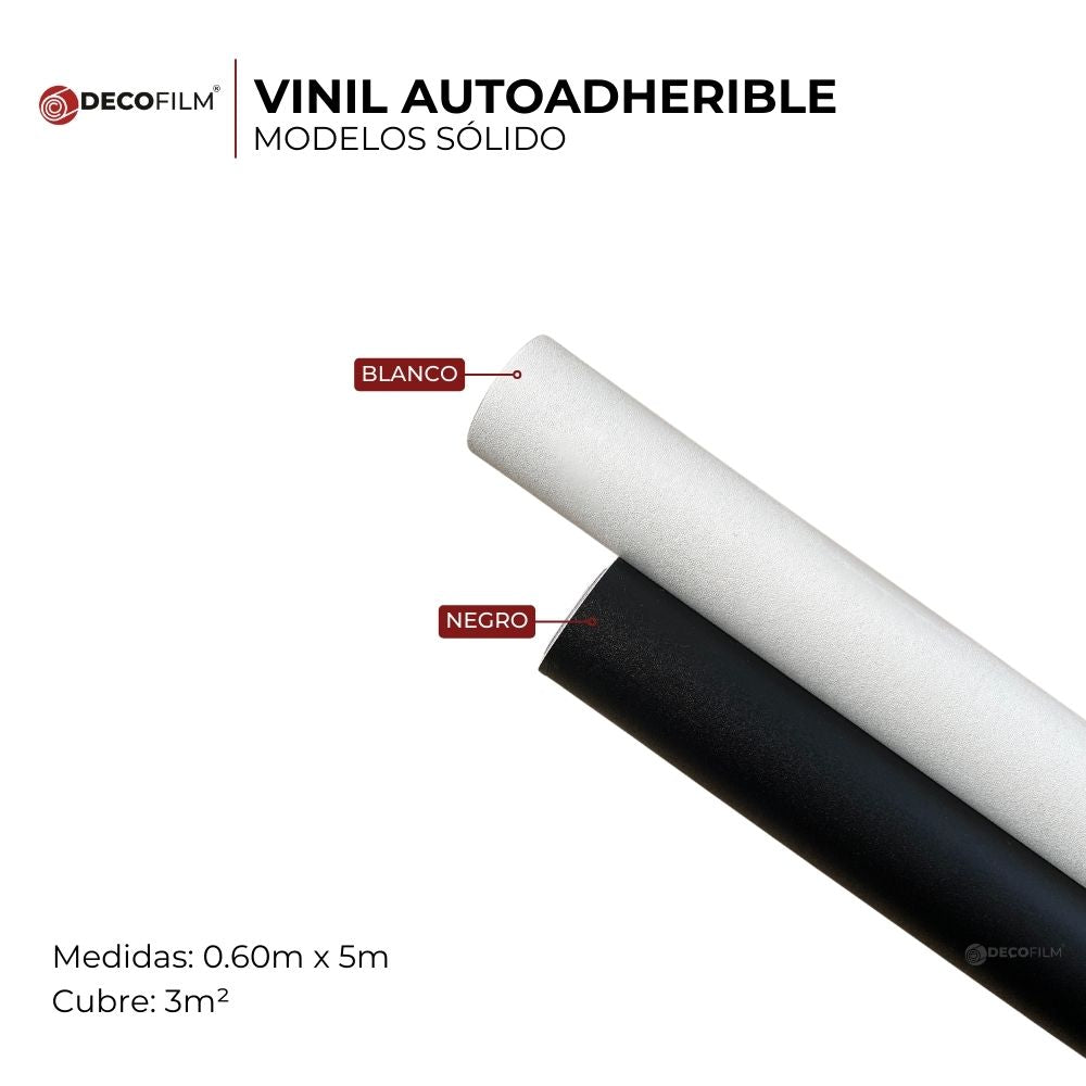 Vinil Autoadherible Sólido en rollo (0.60x5m) - DECOFILM®
