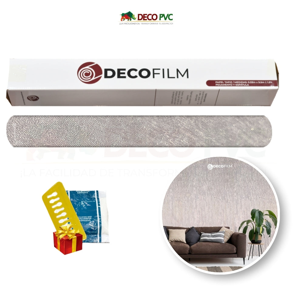 Papel Tapiz Vetas - DECOFILM®BEIGE