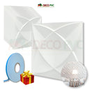 PANEL 3D -  Pétalo S112 / 10pzas / 50*50cmBLANCO MATE/WHITE