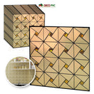 Mosaico Autoadherible Tipo Acero - DECOFILM® / 11pzas / 30*30cmAMBAR  GEOMETRICO