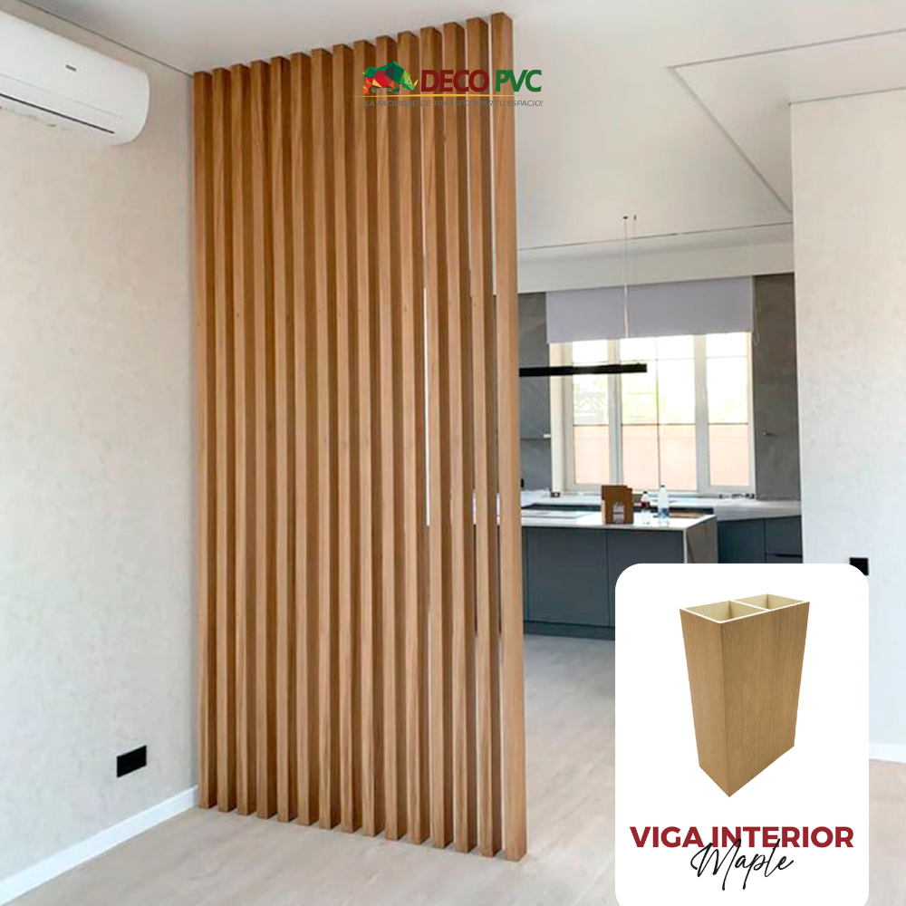 Viga Giratoria para Interior WPC / 6pzas / 5*10*280cm