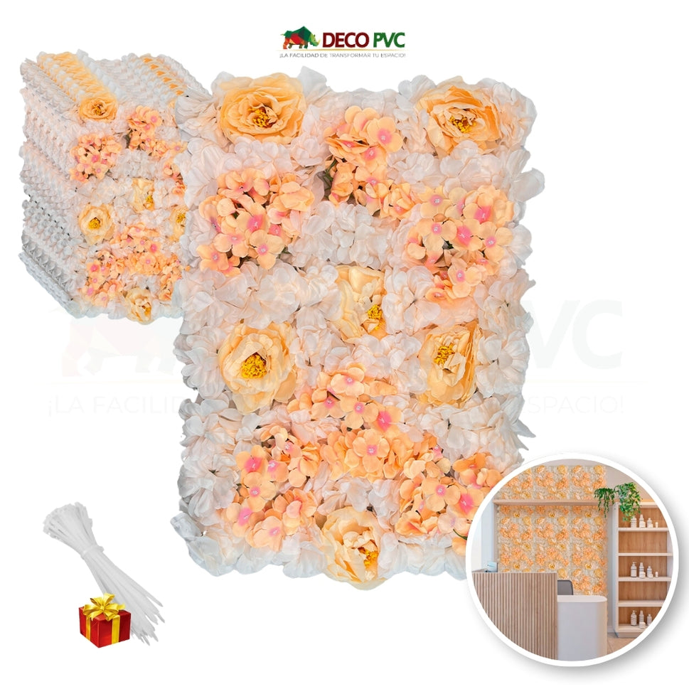 Muro Floral / Modelos Premium - DECOFLORA®MELOCOTON