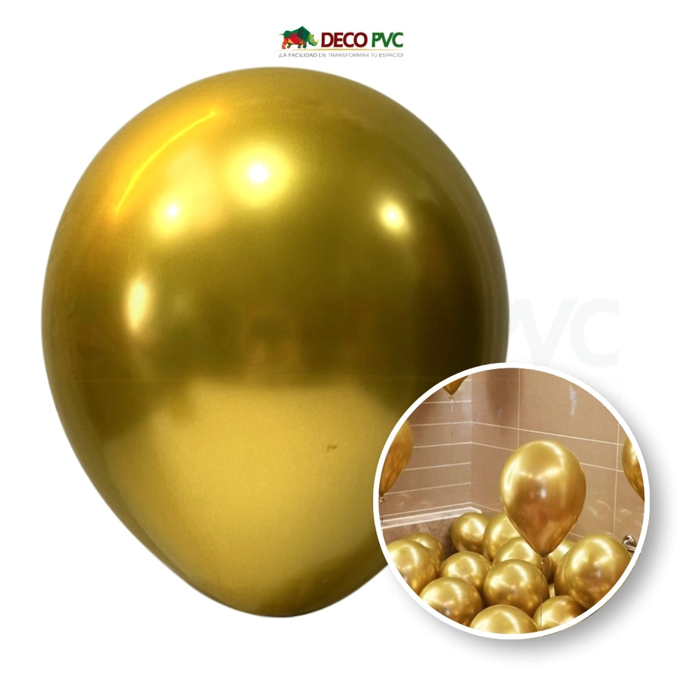 GLOBO CHROME COLOR GOLD C-001 - BolaBola®