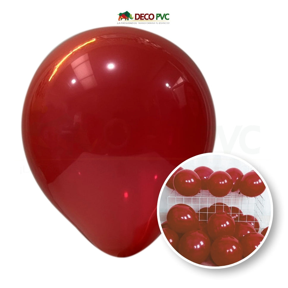 Globo Cristal - BolaBola®CT005 MAROON / FIUSHA 10"