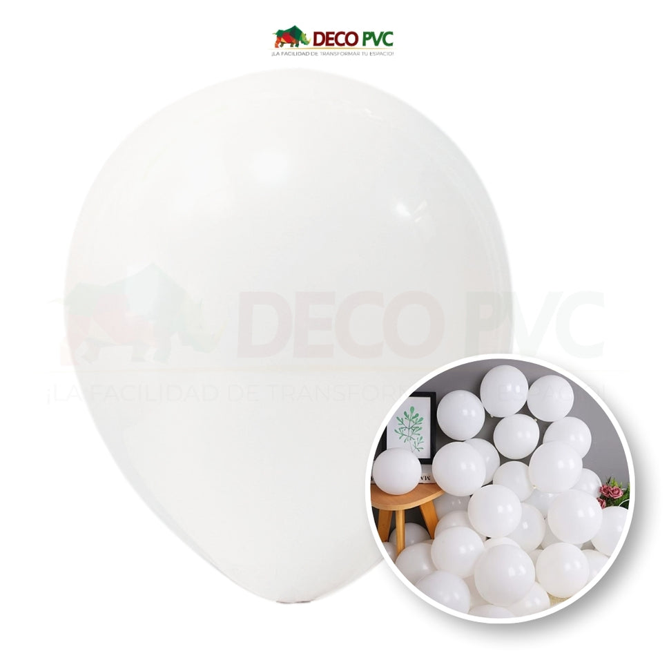 Globo Cristal - BolaBola®CT008 BLANCO CREMA 12"