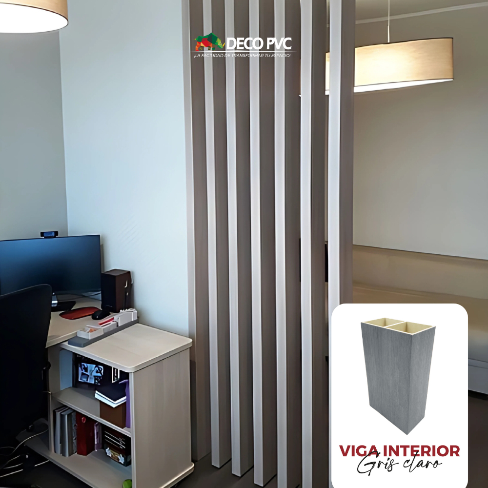 Viga Giratoria para Interior WPC / 6pzas / 5*10*280cm