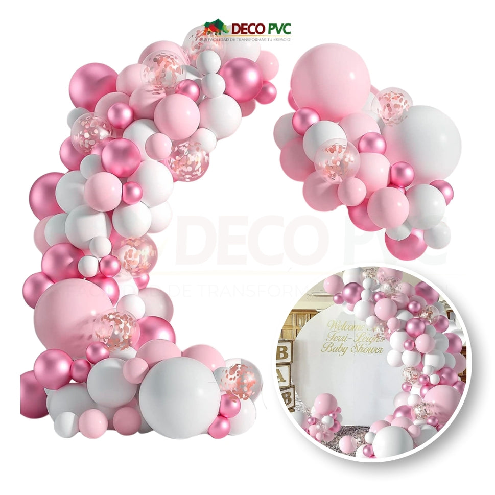 Dulce Rosa - Guirnalda decorativa de globos - BolaBola®