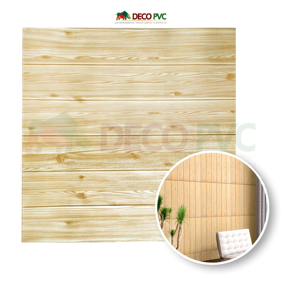 Panel Soft 3D Autoadherible  / 10pzas / 70*77cmCAFÉ MAPLE