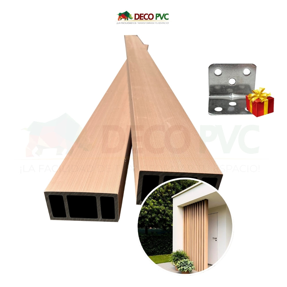 Viga para Exterior WPC / 4pzas / 5*10*280cm