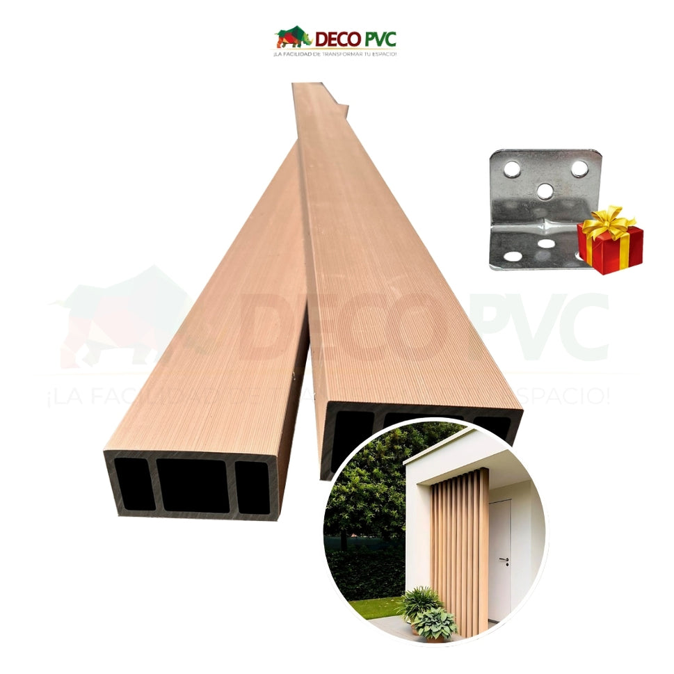 Viga para Exterior WPC / 4pzas / 5*10*280cmMaple