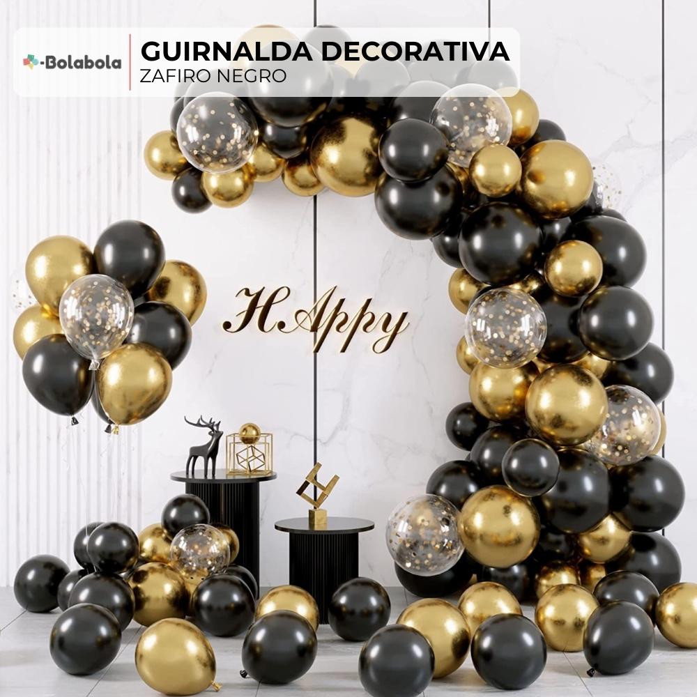 Zafiro Negro - Guirnalda decorativa de globos