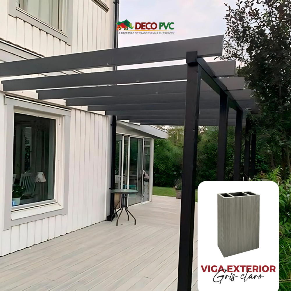 Viga para Exterior WPC / 4pzas / 5*10*280cm