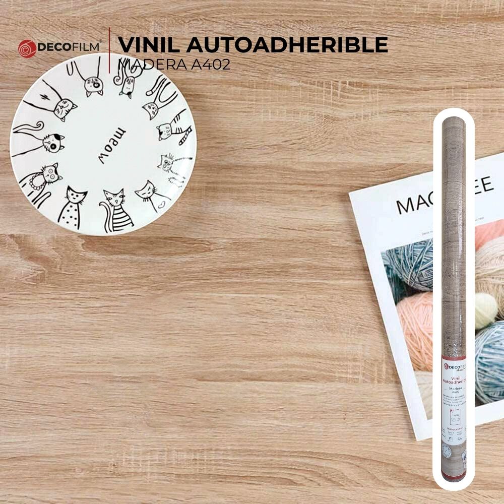 Vinil Autoadherible Madera (1.22x1m) - DECOFILM®