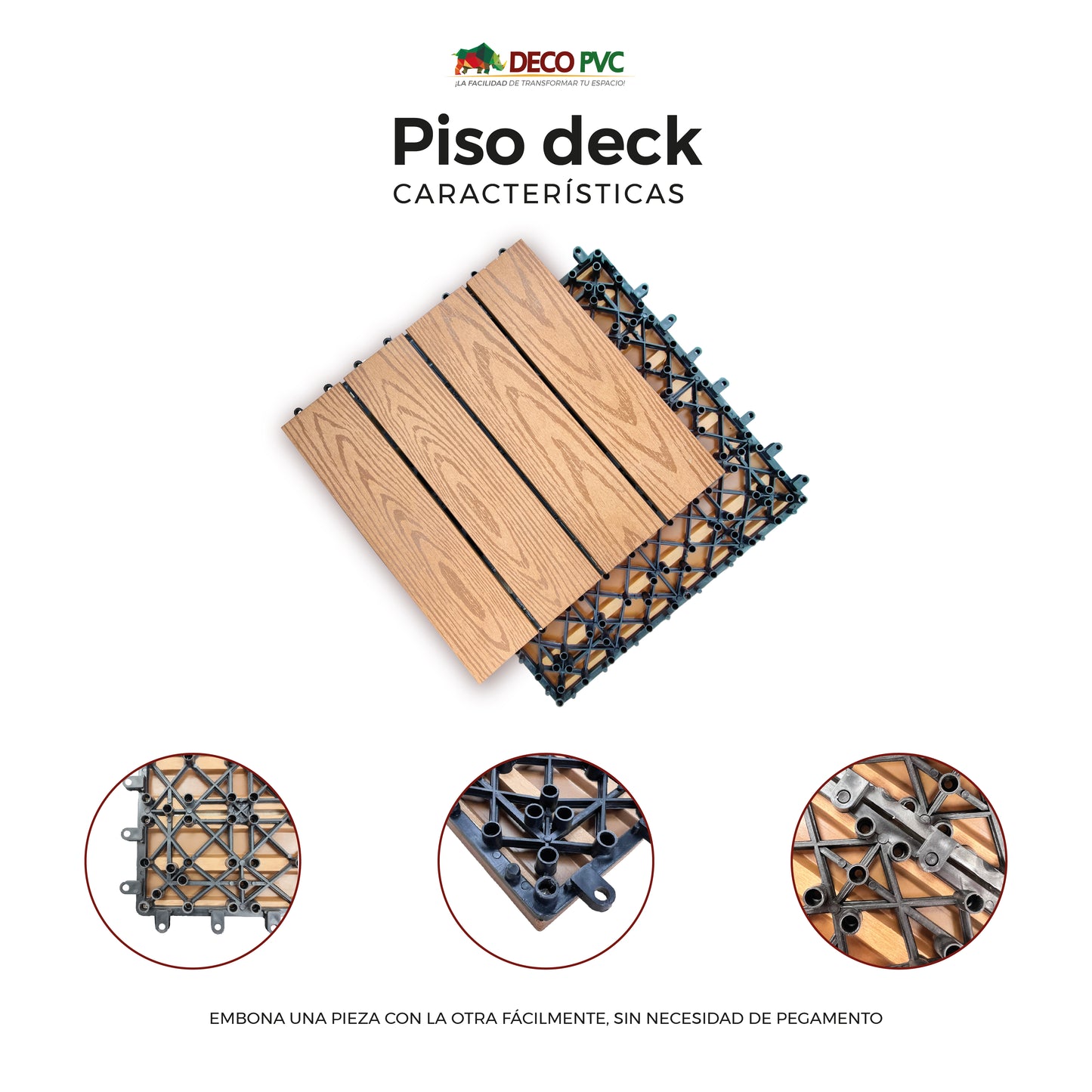 Deck piso para jardín/Plus