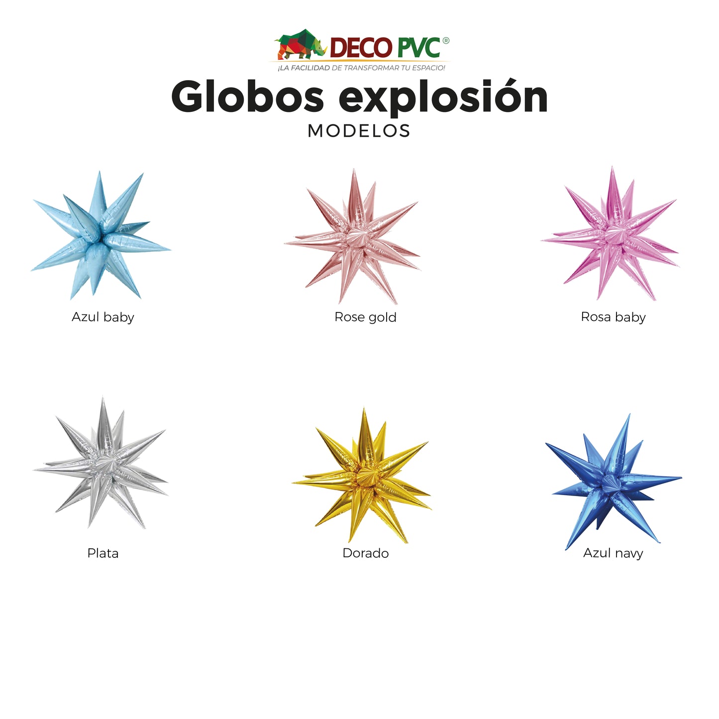 Globo Estrella Explosión Dorado - E001 - BolaBola®