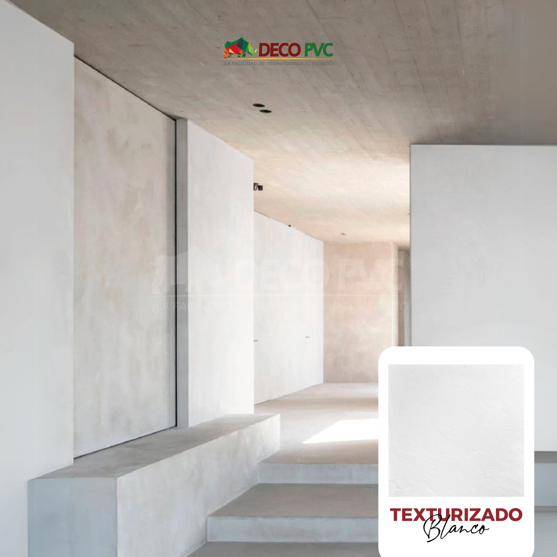 Blanco Texturizado BY100 - Panel de Piedra Flexible