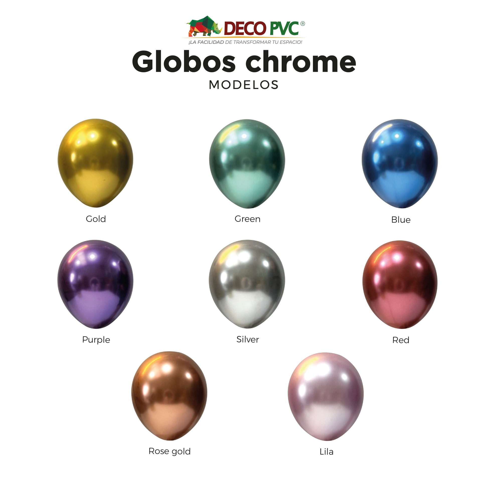 GLOBO CHROME COLOR GOLD C-001 - BolaBola®