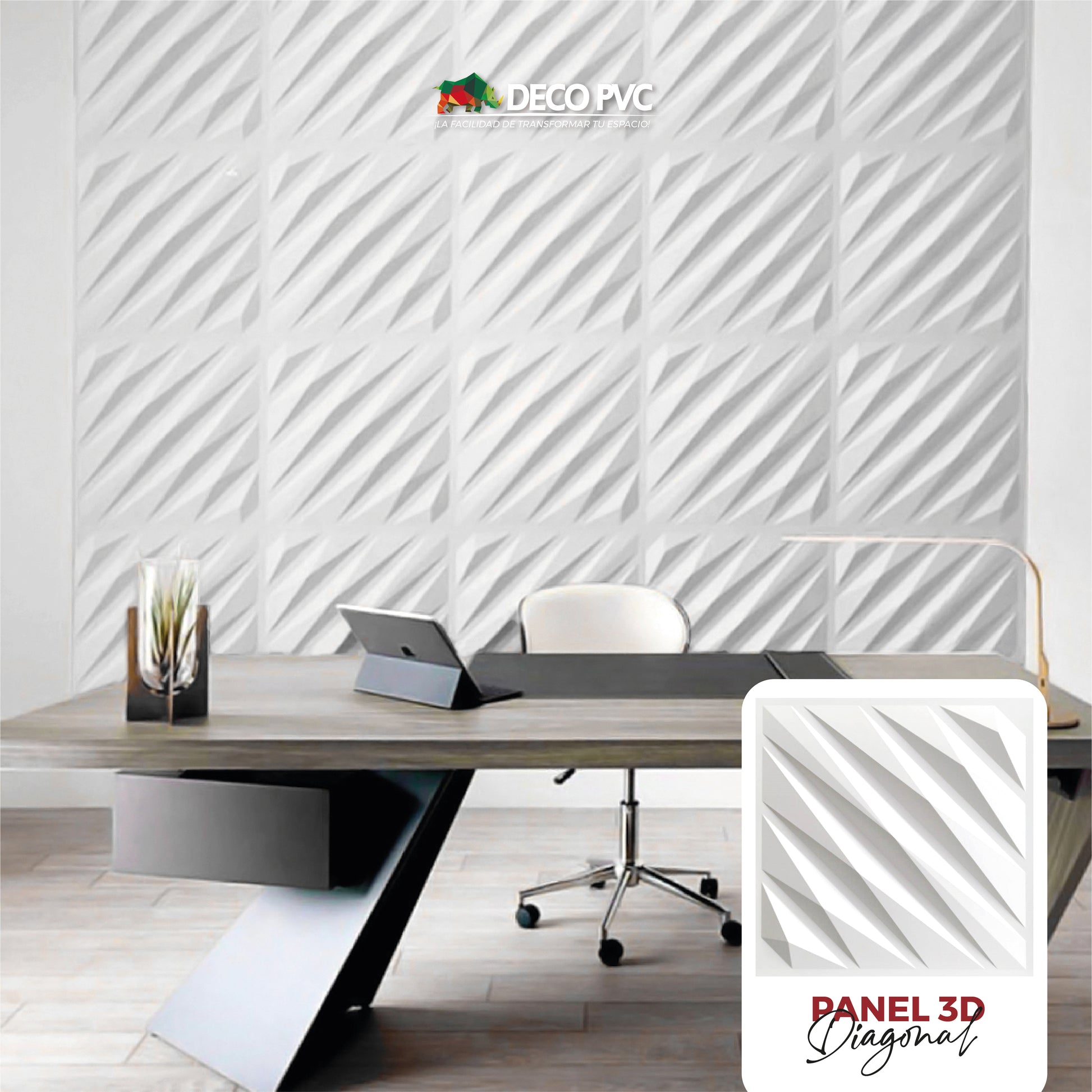 PANEL 3D -Diagonal S120 / 10pzas / 50*50cm