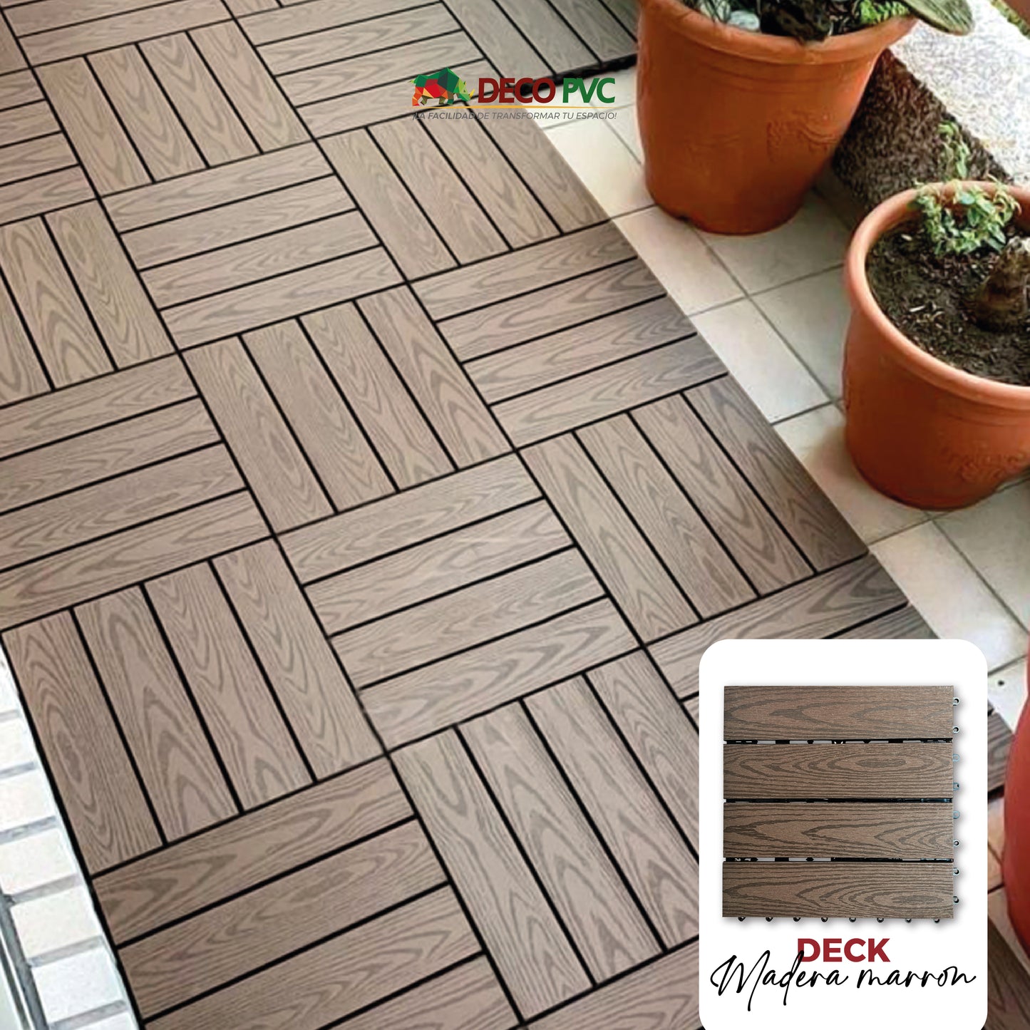 Deck piso para jardín/Plus