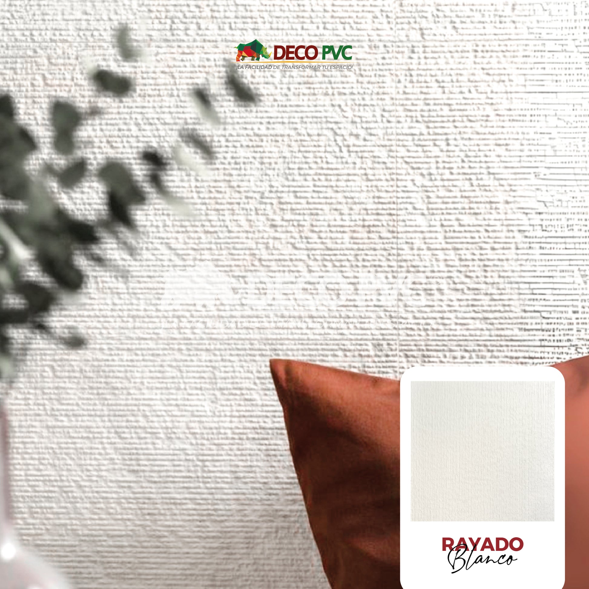 Rayado Blanco BW100 - Panel de Piedra Flexible