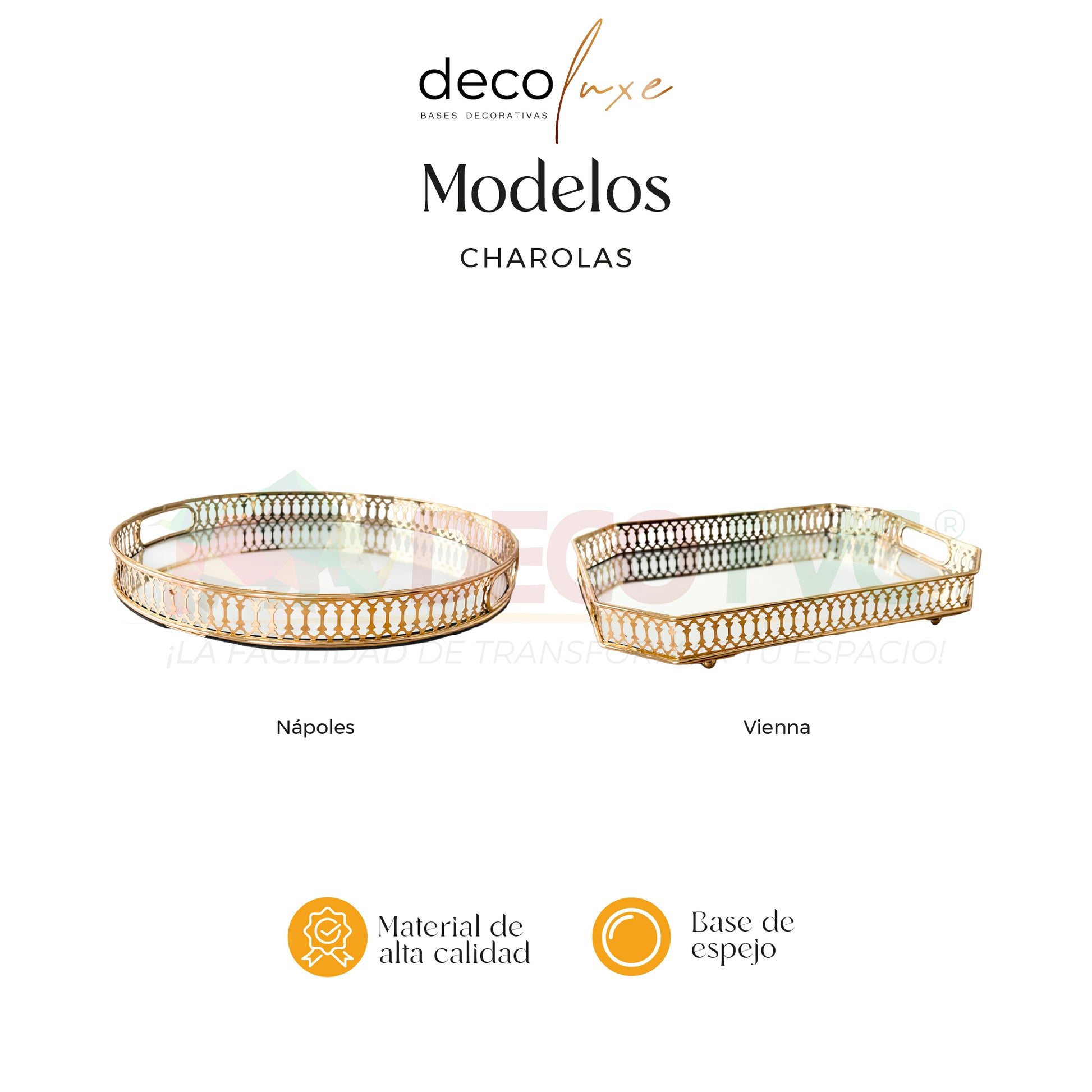 Charola Decorativa - Decoluxe