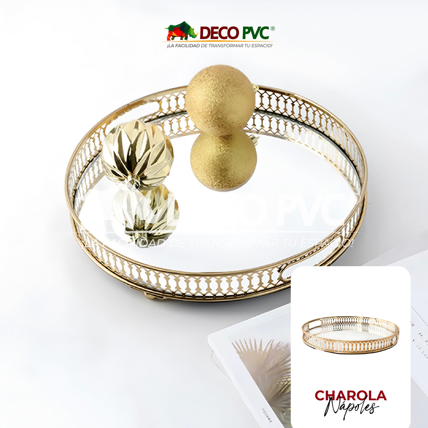 Charola Decorativa - Decoluxe