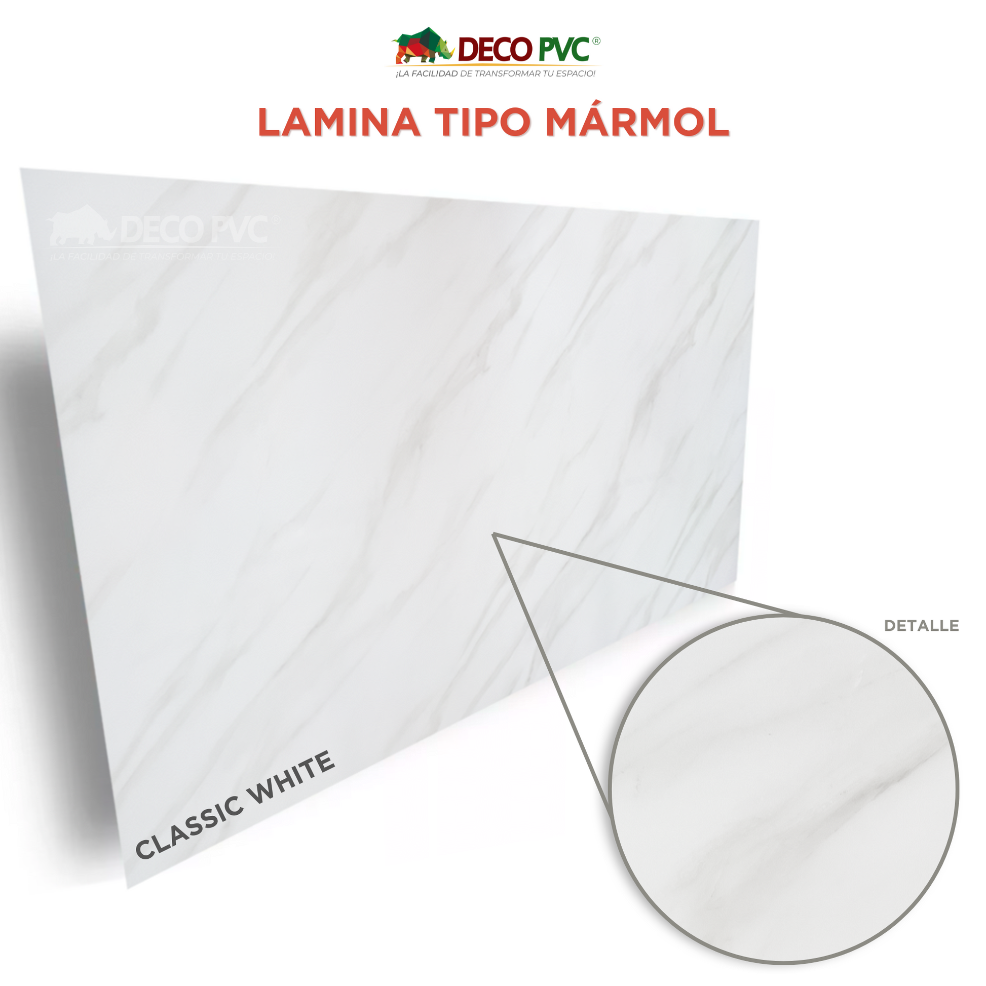 Lamina BBC - Classic White Mármol (5mm)