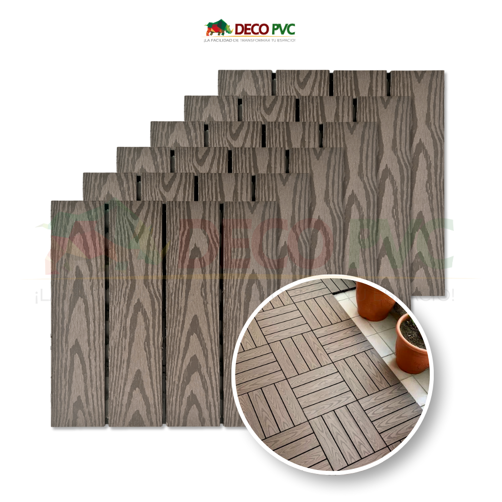 Deck piso para jardín / 6pzas /30*30