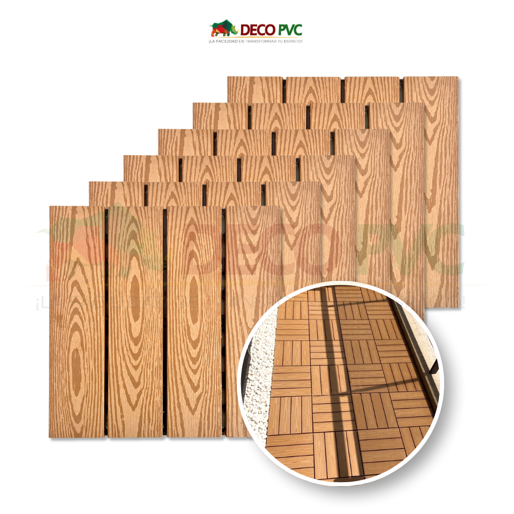 Deck piso para jardín / 6pzas /30*30