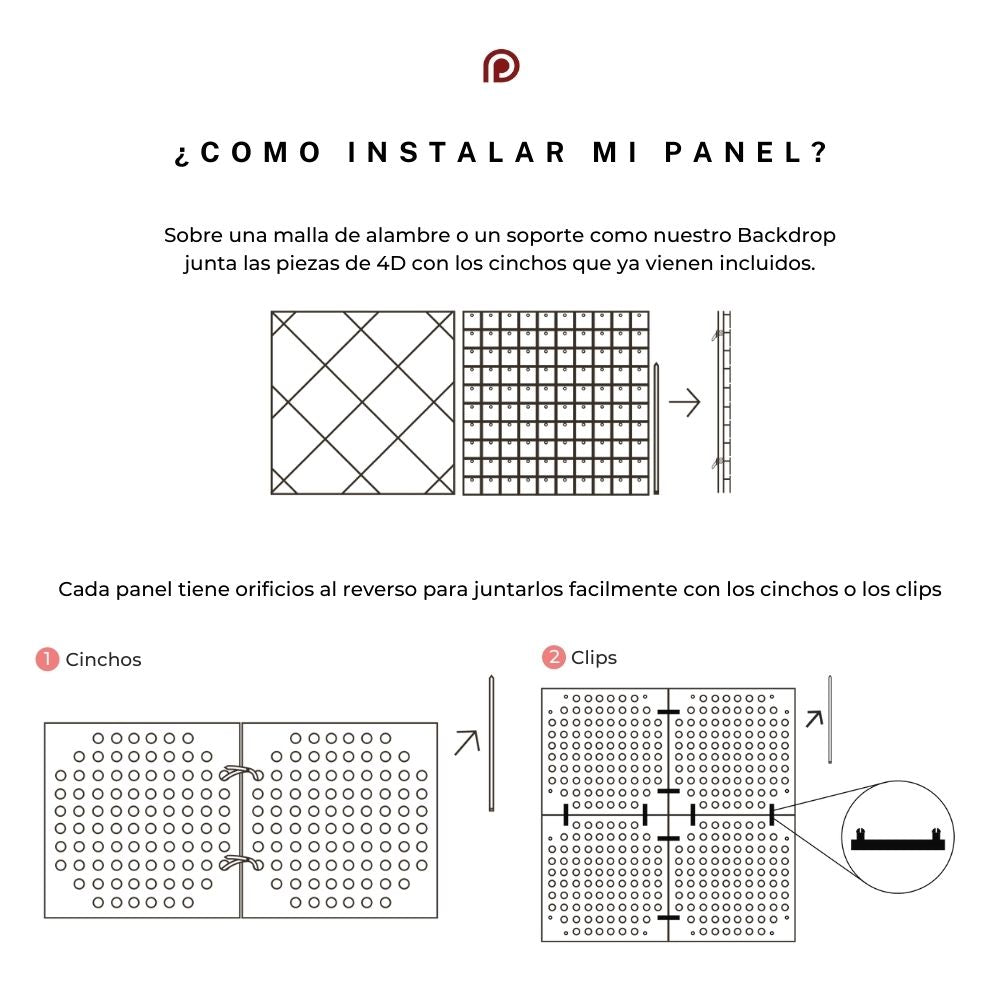 Panel 4D Degradado - Cotton Candy Waltz / 30pzas / 30*30cm