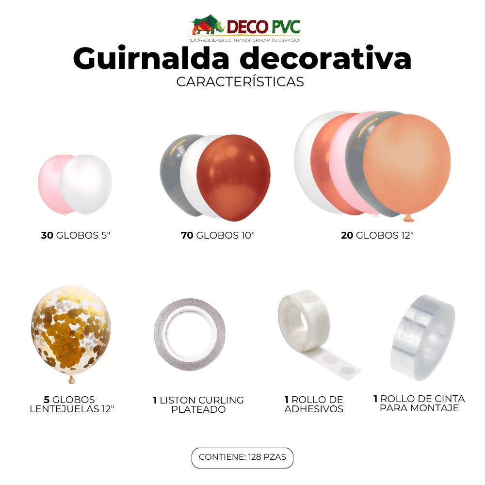 Estilo Durazno - Guirnalda decorativa de globos - BolaBola®