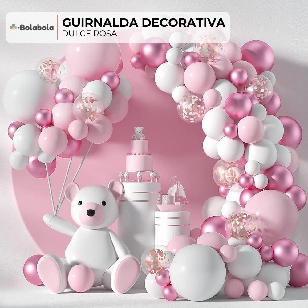 Dulce Rosa - Guirnalda decorativa de globos