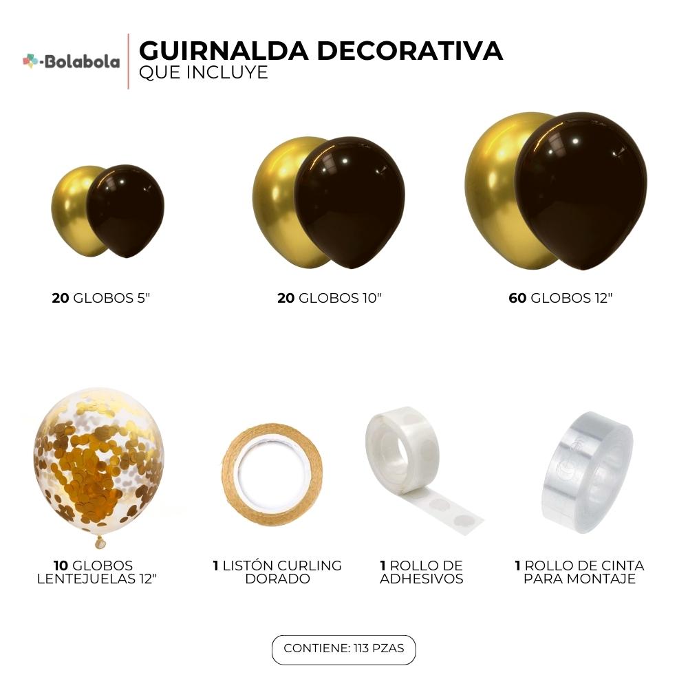 Zafiro Negro - Guirnalda decorativa de globos - BolaBola®