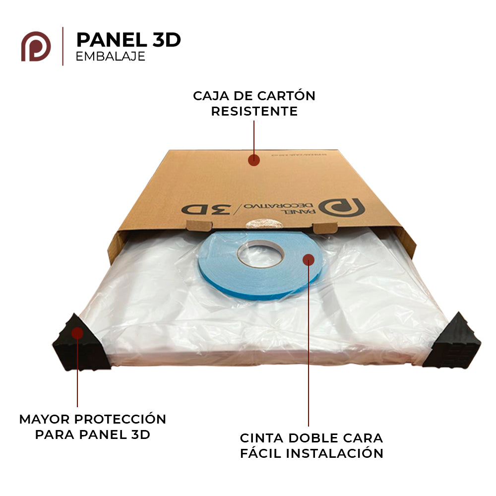 PANEL 3D Profesional - X1203 CRISTAL  / 10pzas / 50*50cm