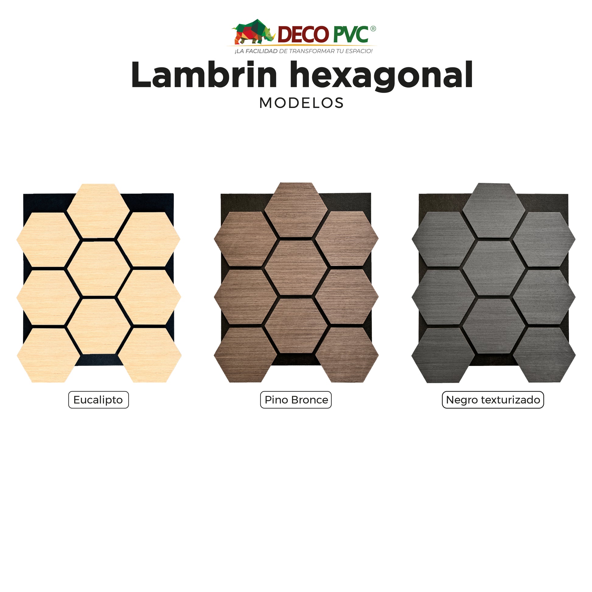 Lambrin Acústico Hexagonal