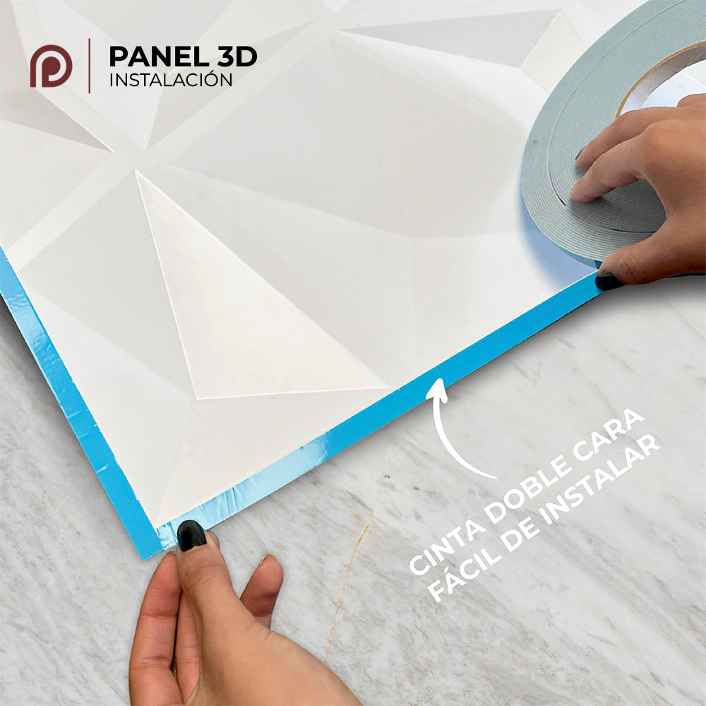 PANEL 3D Profesional - X1203 CRISTAL  / 10pzas / 50*50cm