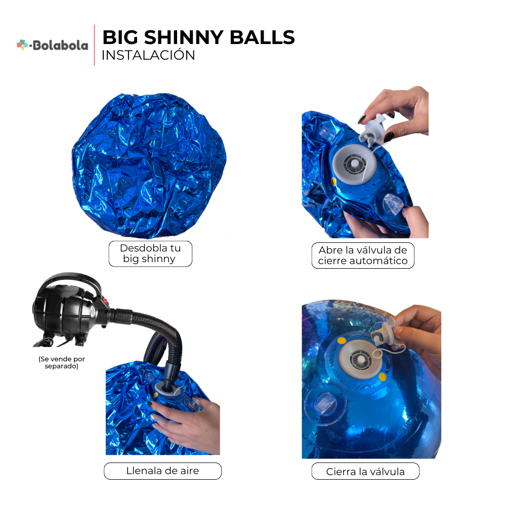 BolaBola® Big Shiny Balls - Azul