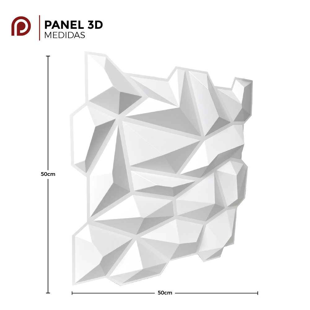 PANEL 3D Profesional - X1203 CRISTAL  / 10pzas / 50*50cm