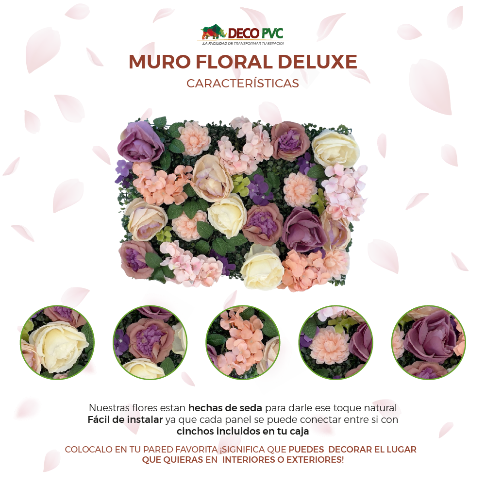 Muro Floral  / Modelos Deluxe - DECOFLORA®