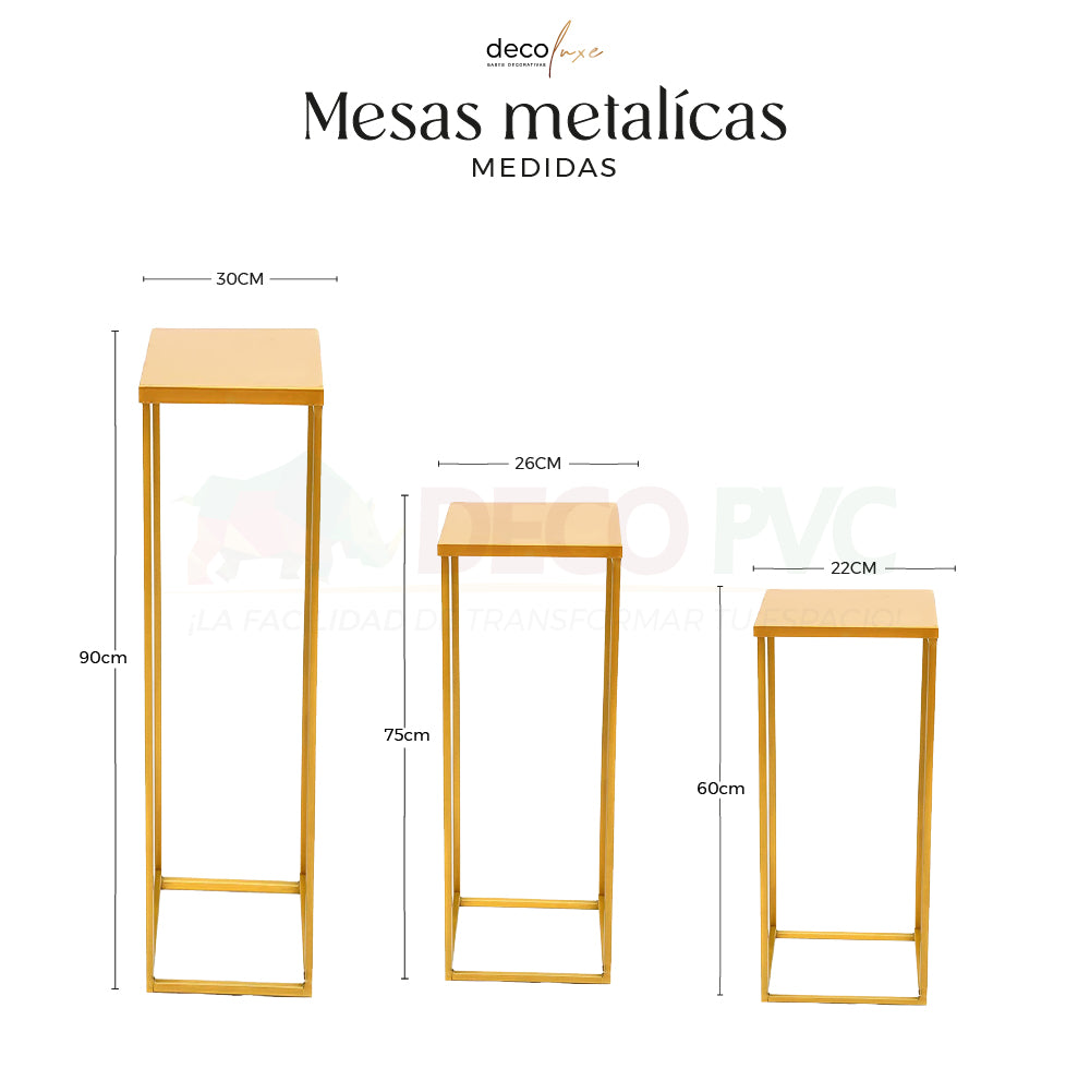 Set de 3 mesas - Decoluxe