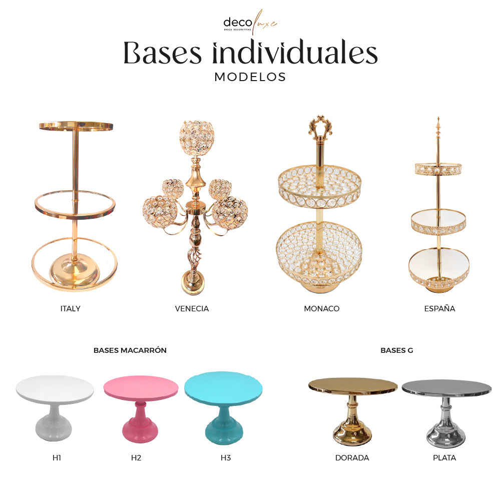 DECOLUXE-Bases para pastel Individuales