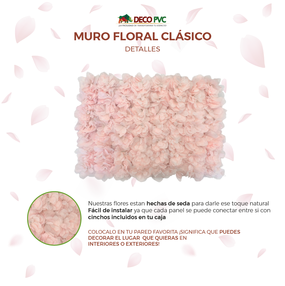 Muro Floral / Modelos Clásico - DECOFLORA®