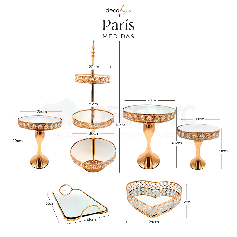 SET PARIS - DECOLUXE - BASE PARA PASTEL