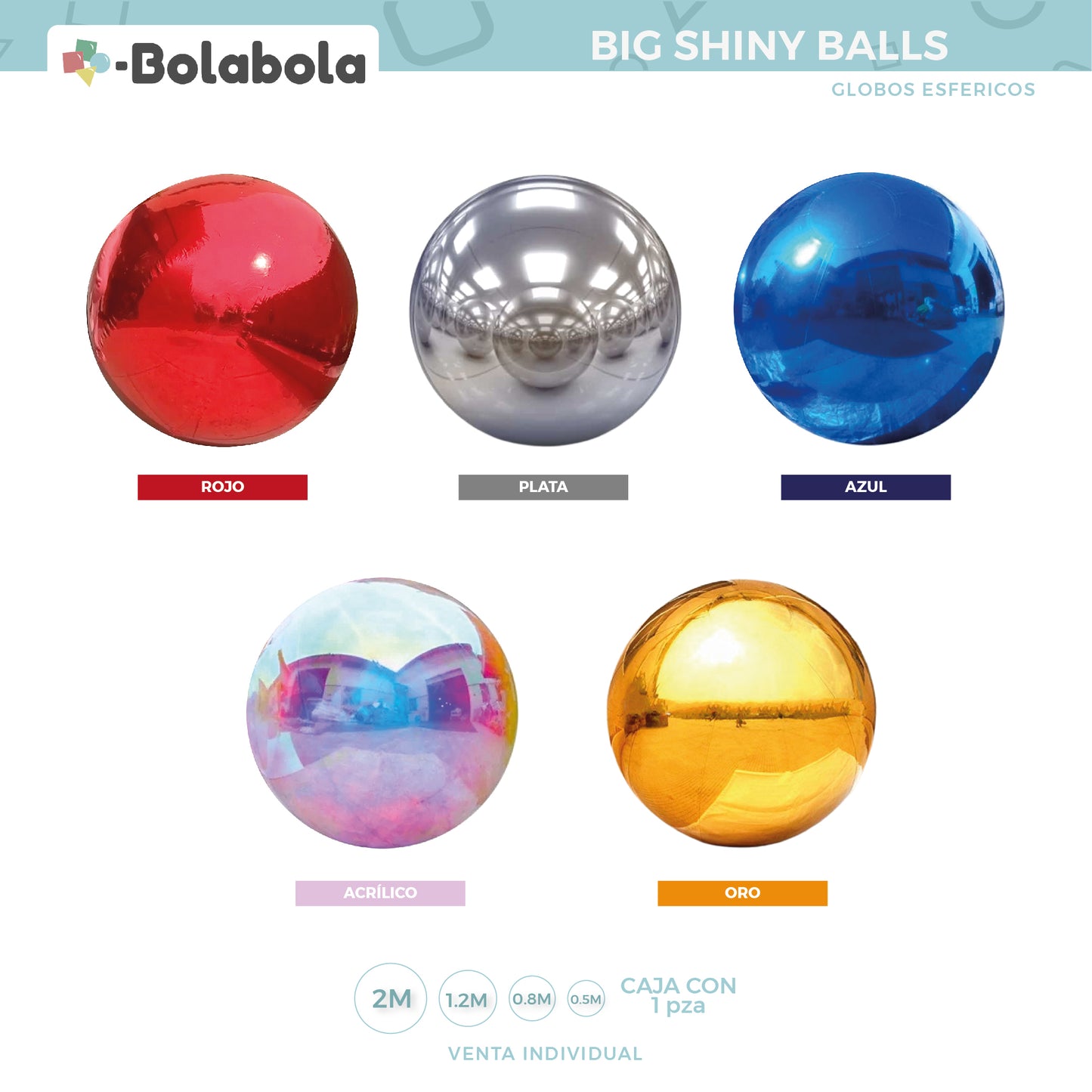 Big Shiny Balls / Azul - BolaBola®