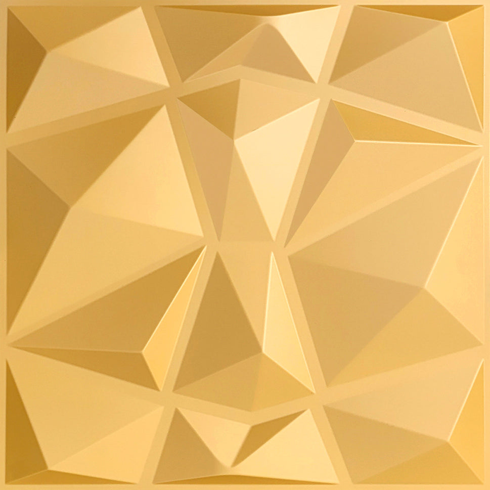 PANEL 3D -Cuarzo S050 / 10pzas / 50*50cmDORADO/GOLD