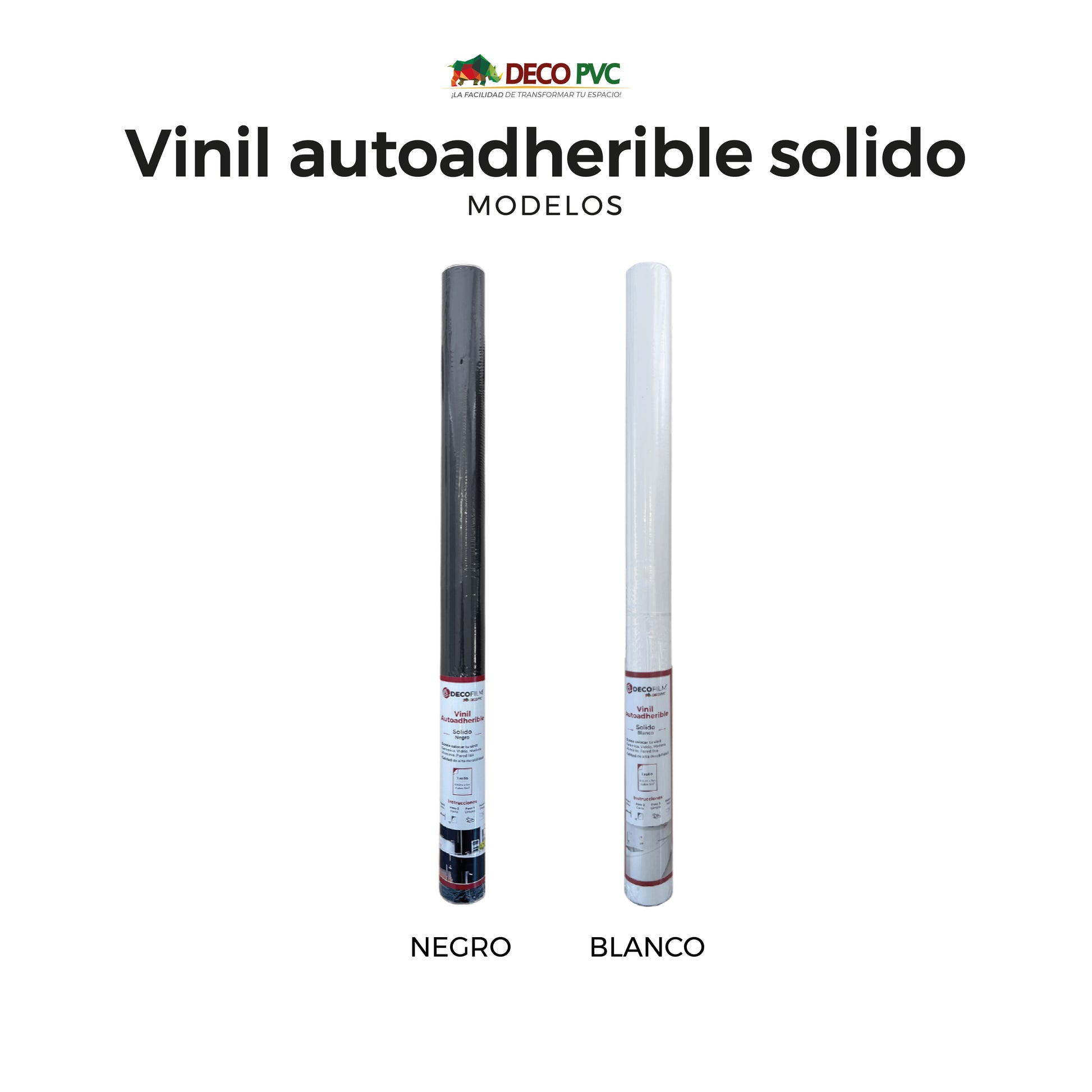 Vinil Autoadherible Sólido en rollo (0.60x5m) - DECOFILM®